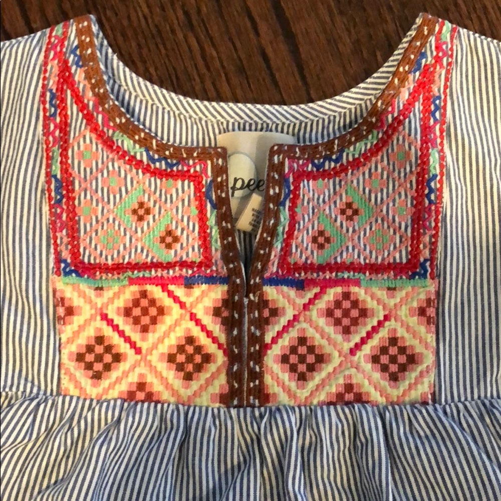 Peek Embroidered Toddler Girl Dress, 18-24 months